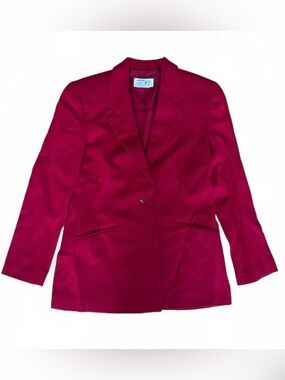 Vintage 100% wool red blazer